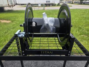 Titan 12 inch powder coated manual hose reel