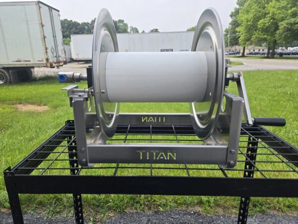Titan 12 inch aluminum reel with 1/2 inch Manifold