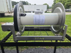 Titan 18 inch Electric hose reel with 1/2 inch manifold