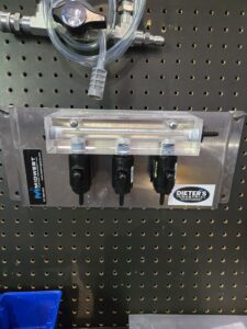 Down Stream Mixer with clear manifold